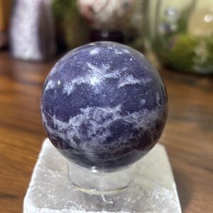 Purple lepidolite sphere